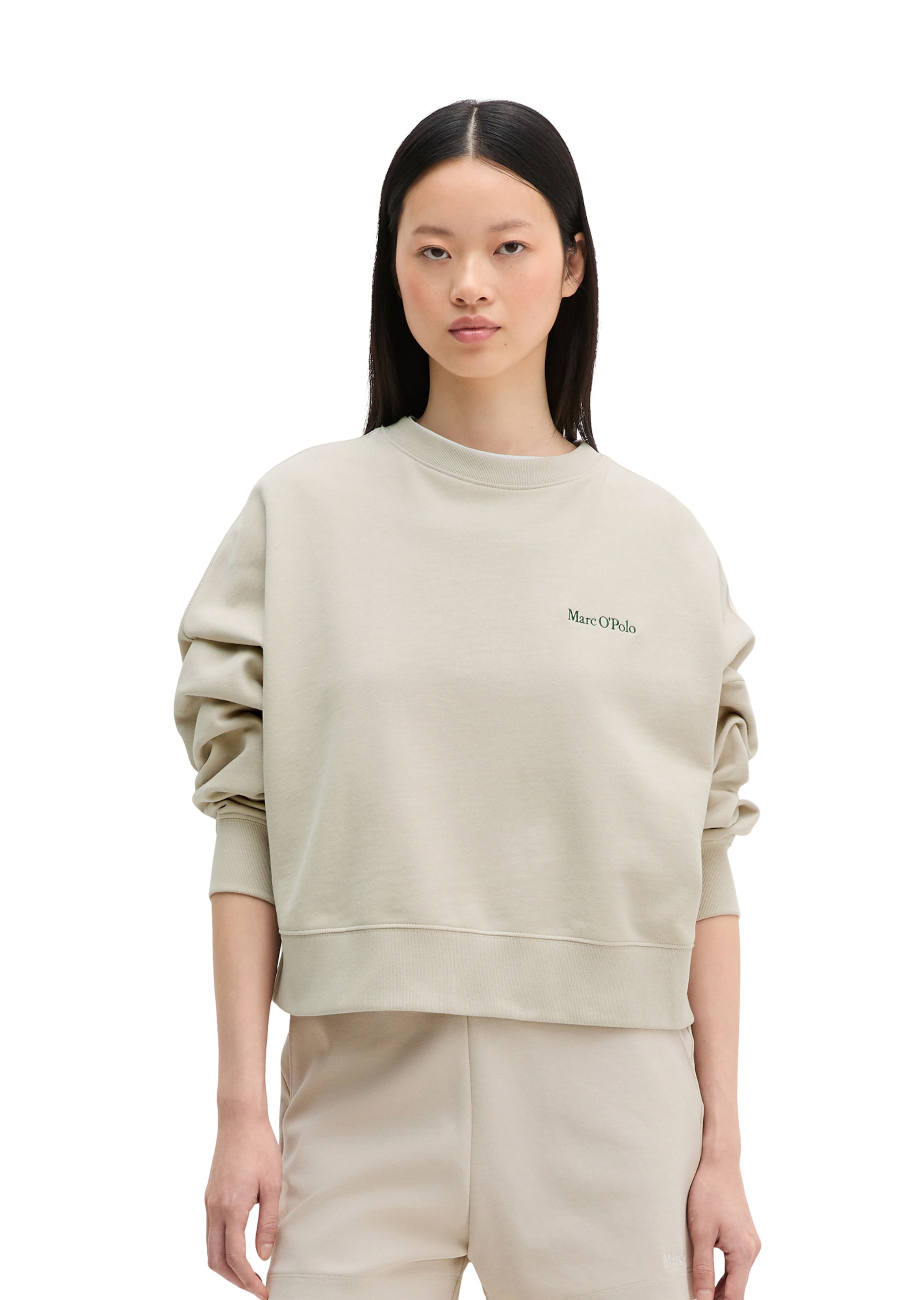 Marc O'Polo Sweatshirt in Beige: Vorderseite