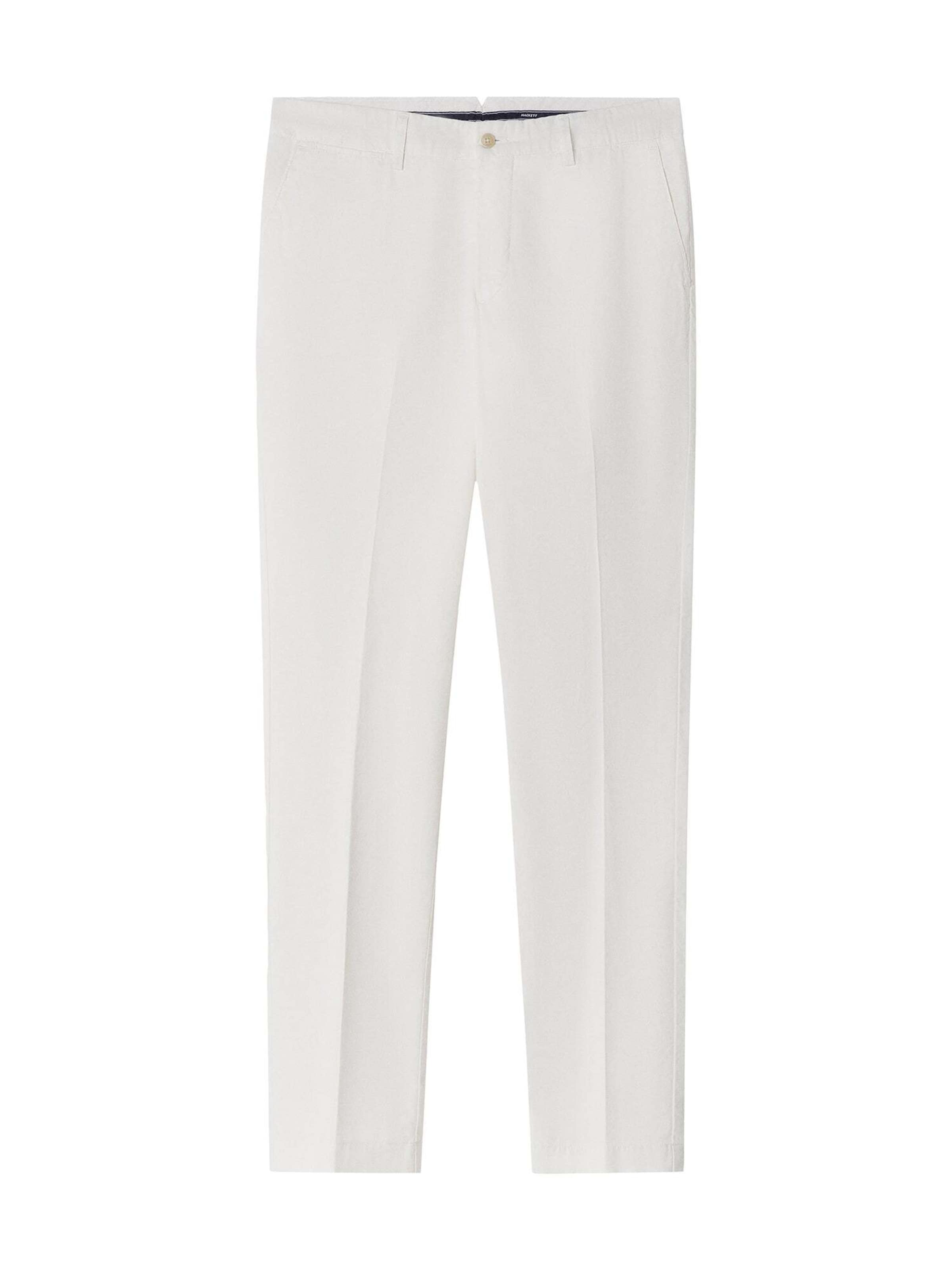 Pantalon chino Hackett London en blanc : devant