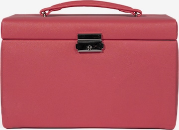 Friedrich23 Schmuckaufbewahrung 'JOLIE Schmuckkästchen - Kreuznarben Optik' in Pink: Vorderseite