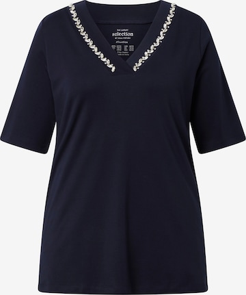 Ulla Popken Shirt in Blauw: voorkant