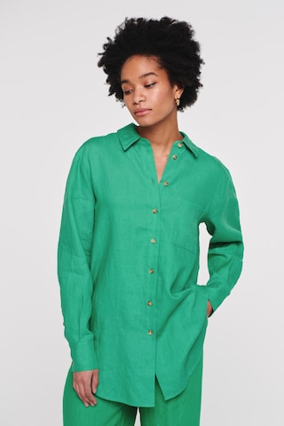 Camicia da donna 'Faria' di Aligne in verde: frontale