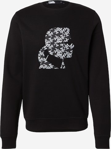 juoda Karl Lagerfeld Megztinis be užsegimo: priekis