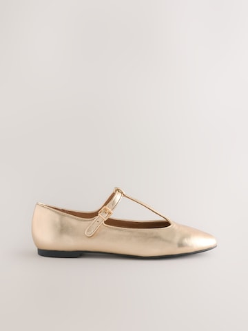Next Ballerina met riempjes 'Forever Comfort' in Goud