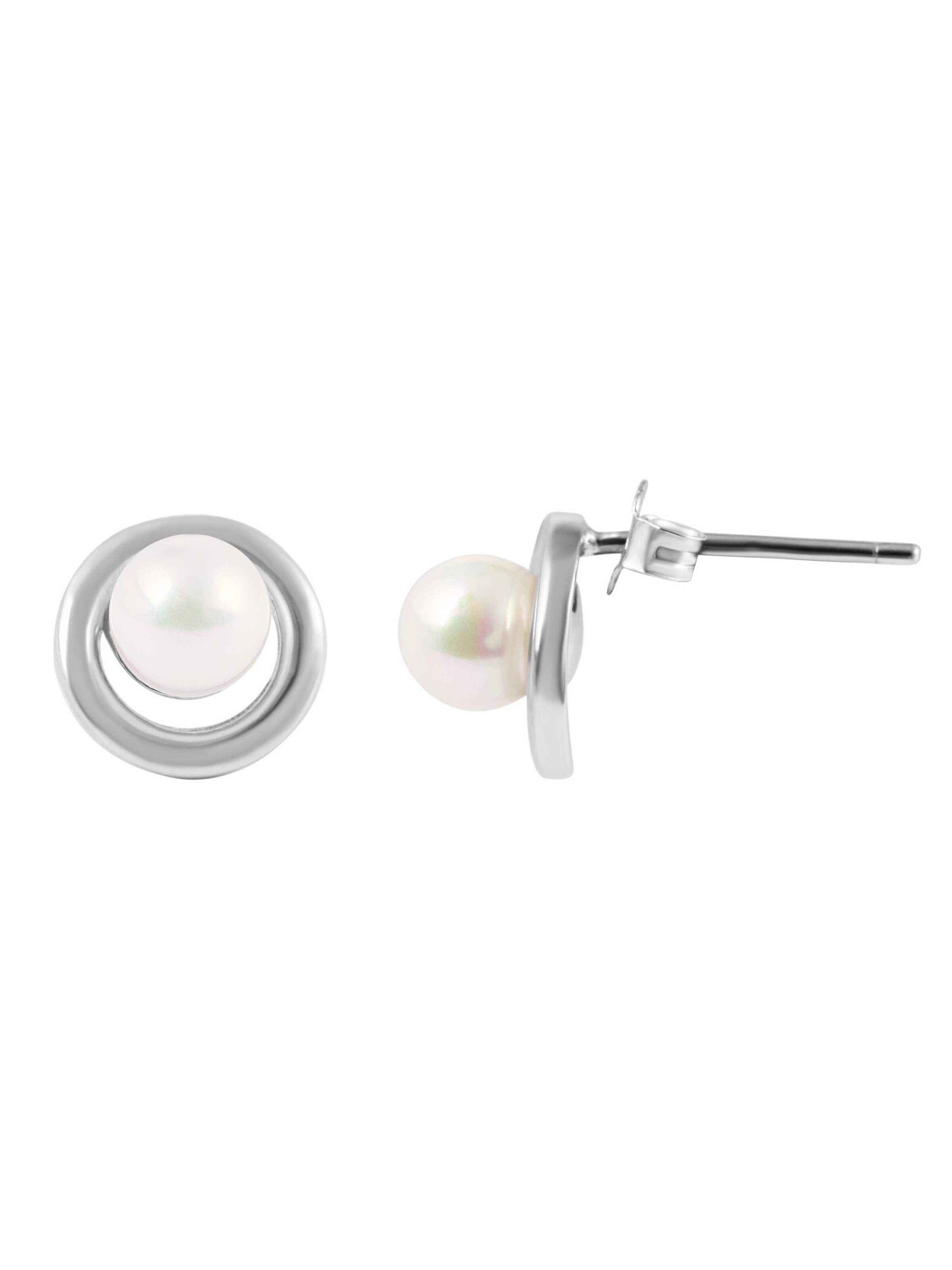 Akzent Earrings '"Pippa" aus 925 Sterlingsilber, rhodiniert, langlebig' in Silver