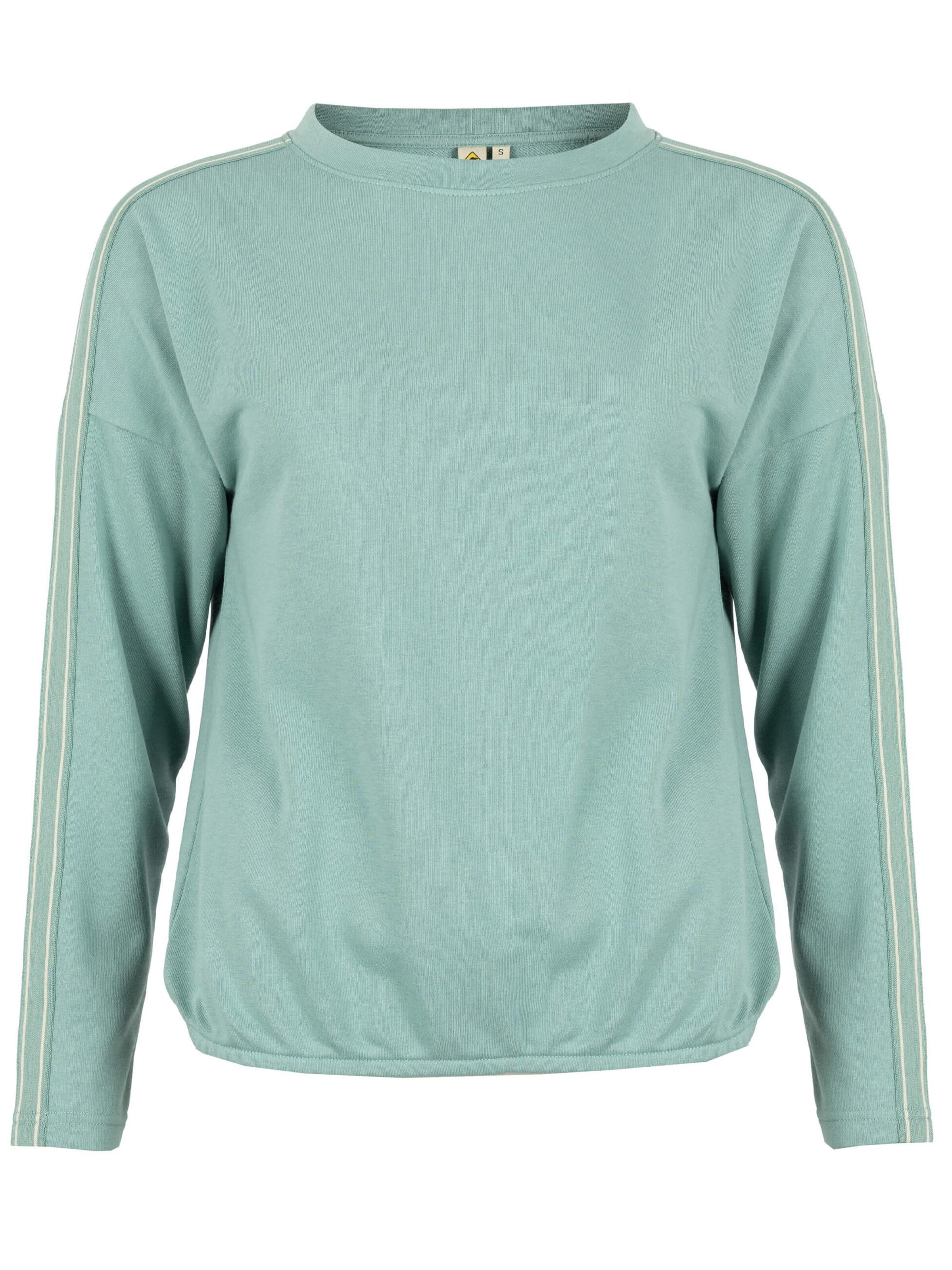 ROADSIGN australia Sweatshirt 'Sweatshirt Motion mit Kontraststreifen und Gummibund'‌‌‌ in Grün: Vorderseite