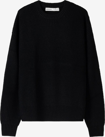 Bershka Sveter - Čierna: predná strana