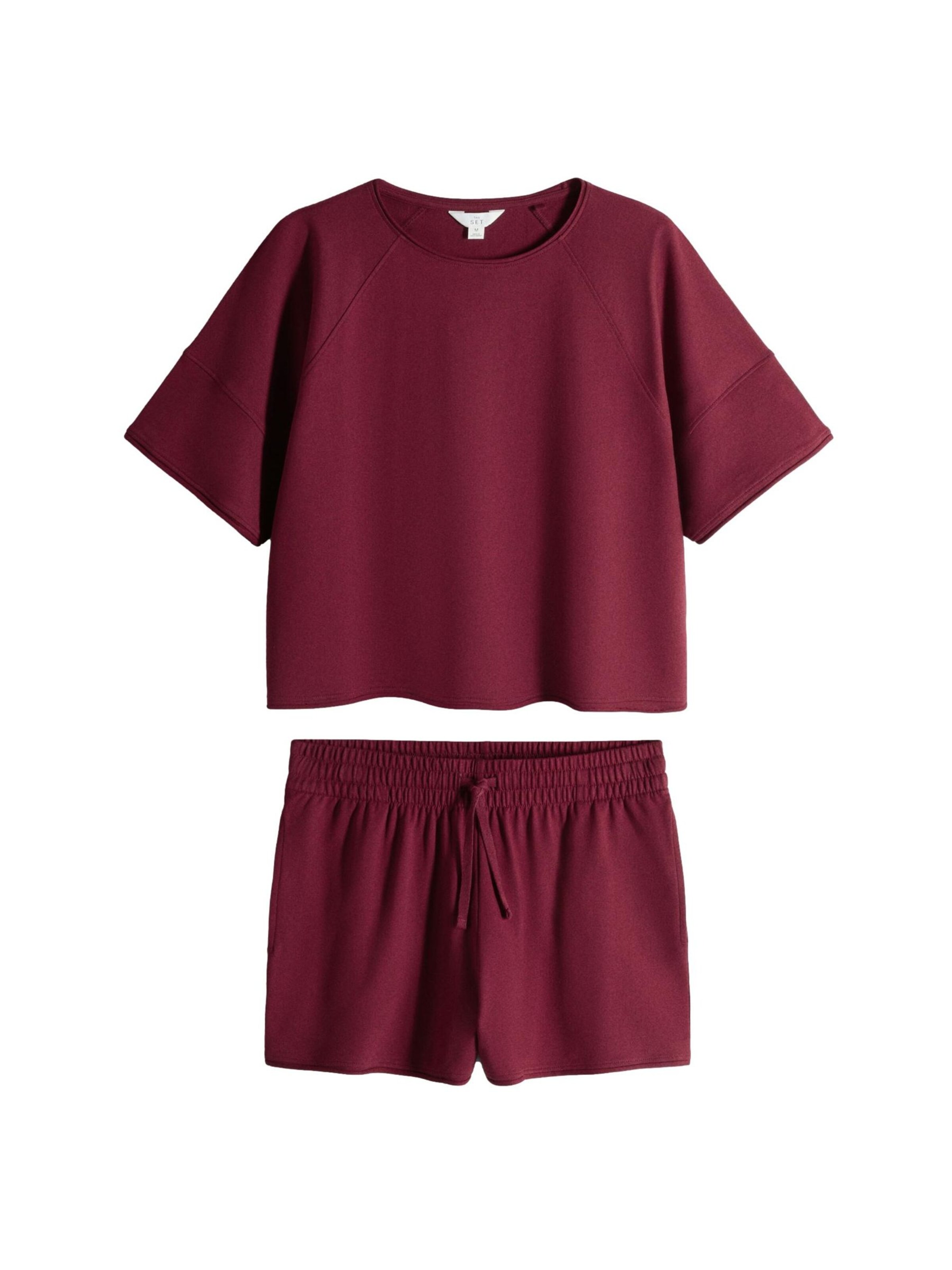 Tenue d'intérieur The Set en rouge : devant