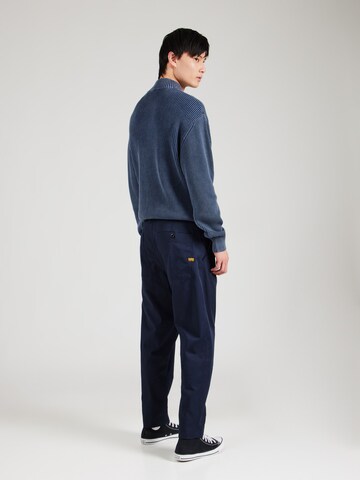 G-STAR Tapered Veckad byxa i blå