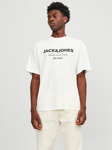 JACK & JONES T-shirt 'GALE' i vit: framsida