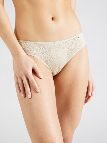 Slip Calvin Klein Underwear en beige : devant