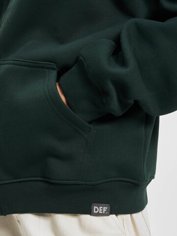 DEF Zip-Up Hoodie in Green