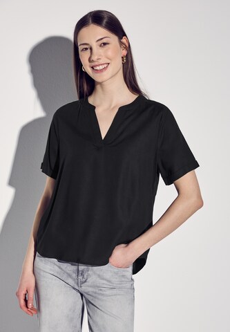 STREET ONE Bluse in Schwarz: Vorderseite