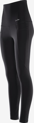 Skinny Pantaloni sport 'HWL114' de la Winshape pe negru