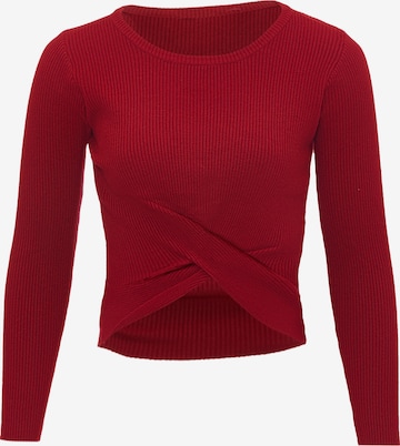 leo basics - Pullover em vermelho: frente