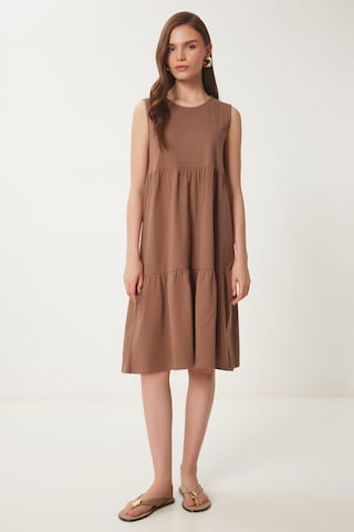 Happiness İstanbul Sommerkjole i brun