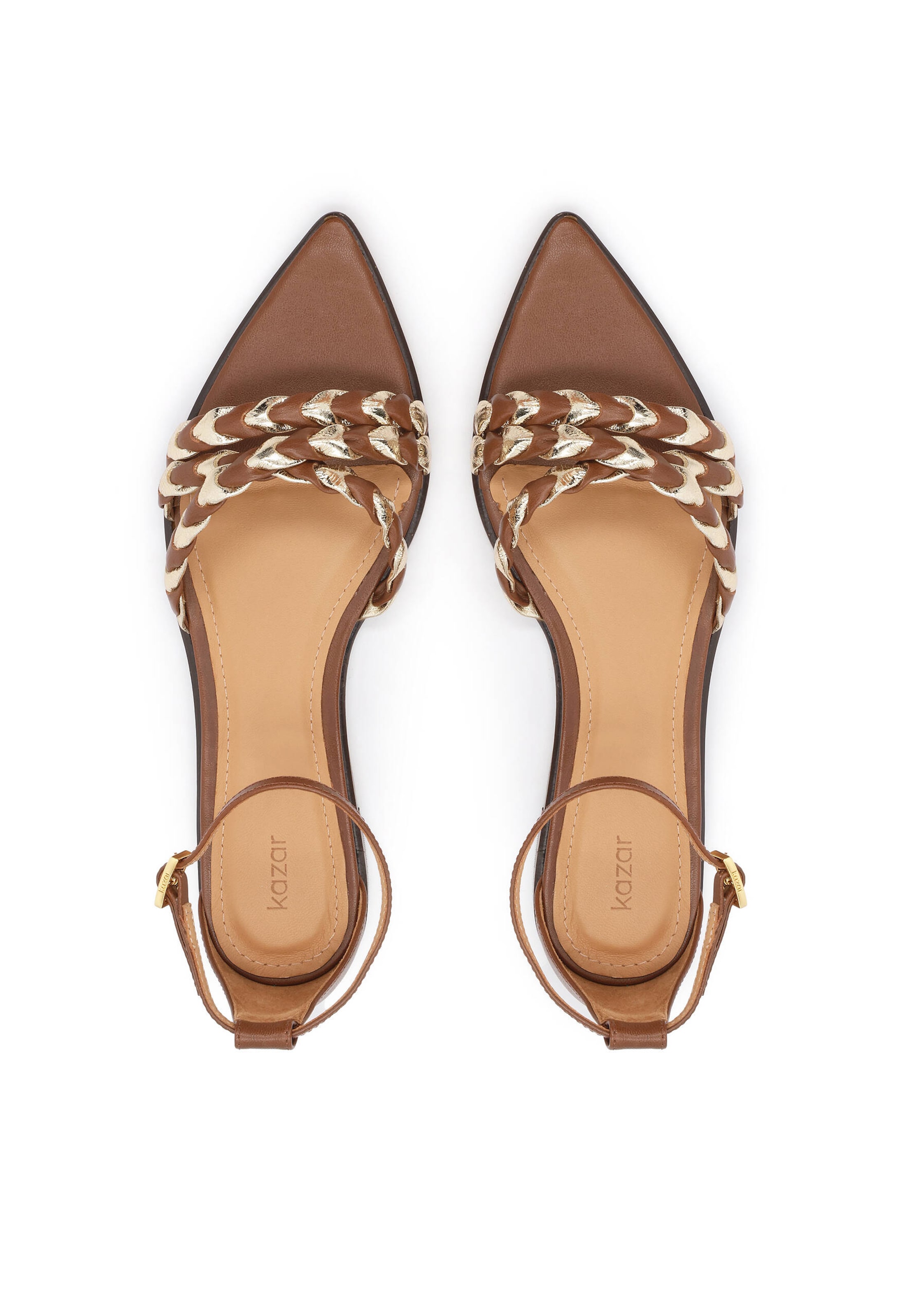 ruda Kazar Basutės su dirželiais