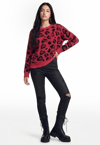 myMo ROCKS - Pullover 'Rock' em vermelho