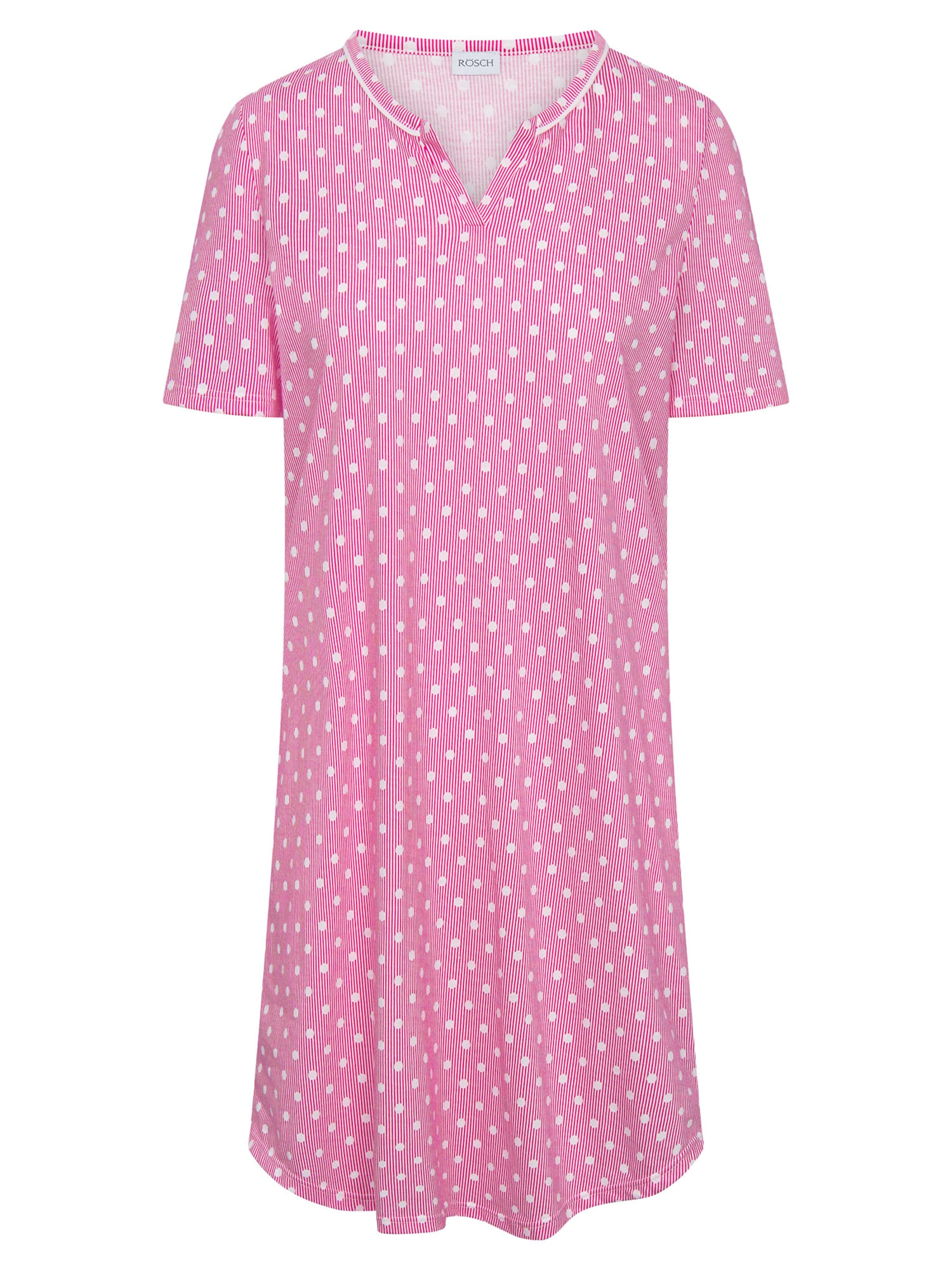 Rösch Nightgown ' Mustermix ' in Pink: front