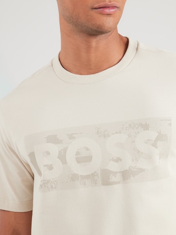 BOSS Shirt 'Globe' in Beige