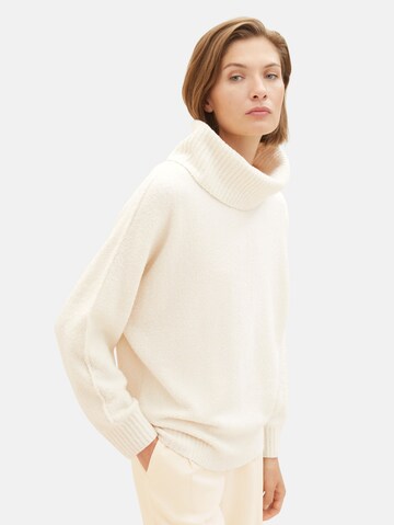 TOM TAILOR Pullover in Beige