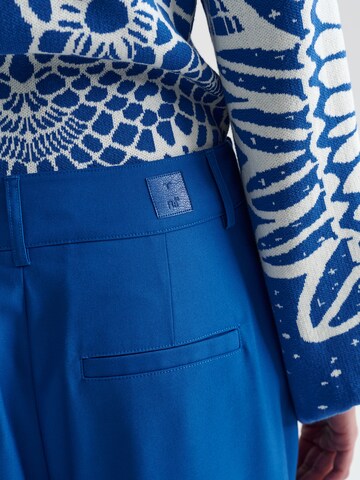 TATUUM Wide leg Pleat-front trousers 'Bogna' in Blue