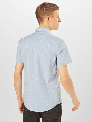 TOM TAILOR DENIM Regular fit Button Up Shirt in Blue