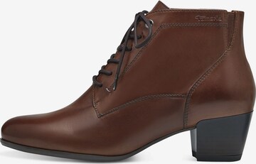 TAMARIS Lace-Up Ankle Boots in Brown