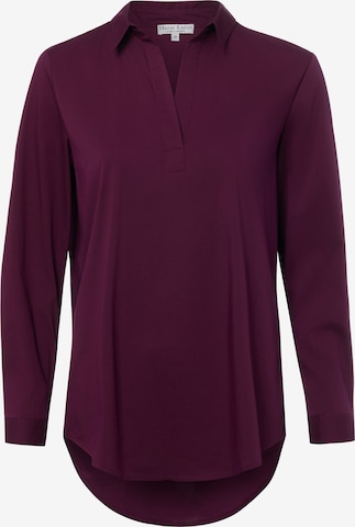 Marie Lund Bluse in Lila: Vorderseite