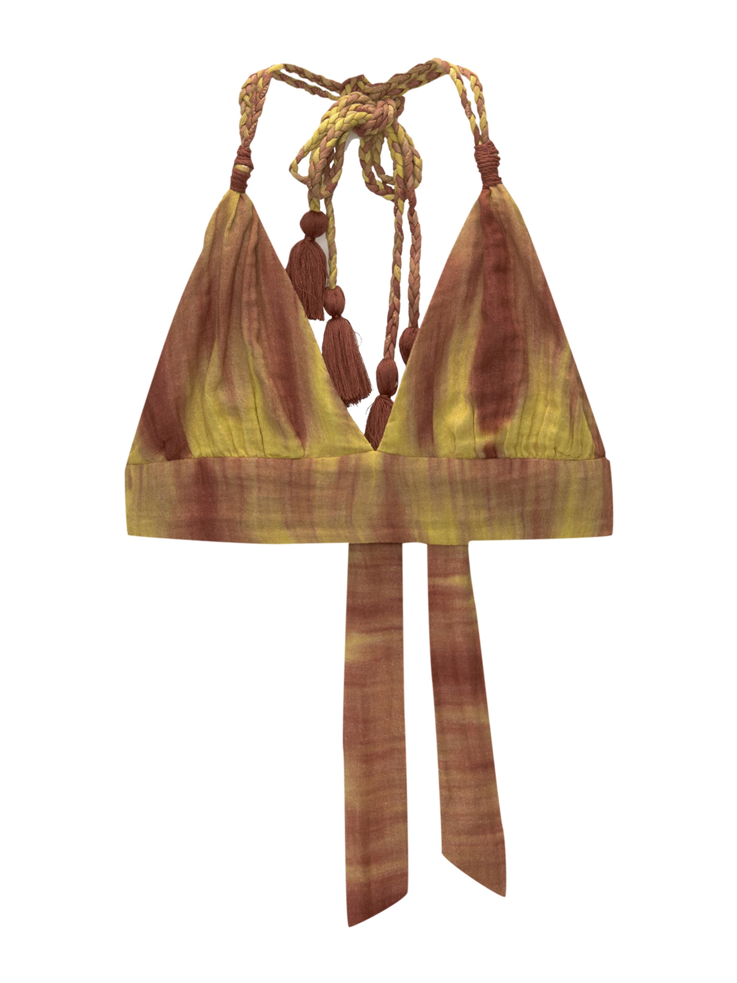 Pull&Bear Top in Geel: voorkant