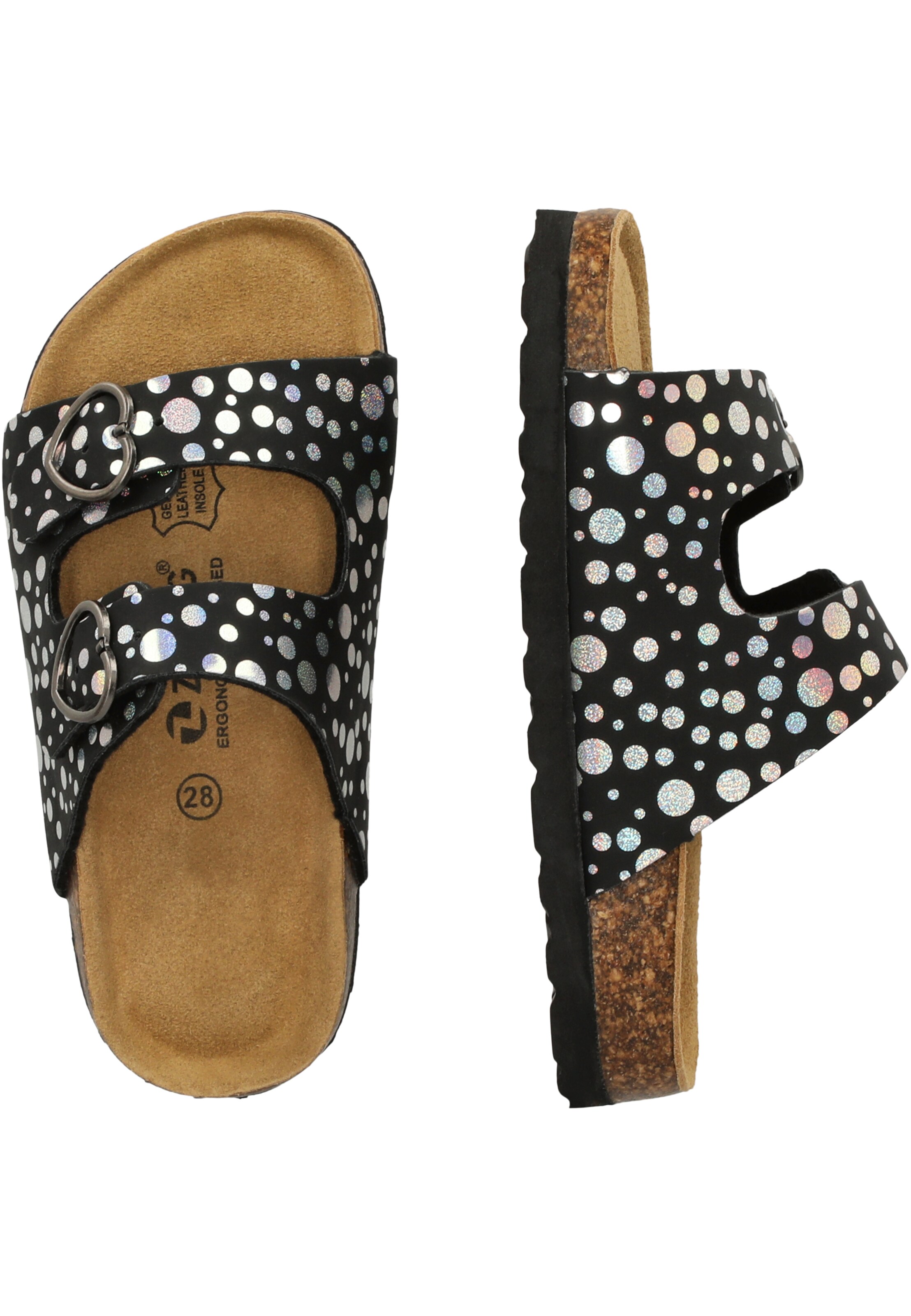 ZigZag Sandale 'Messina' in Schwarz