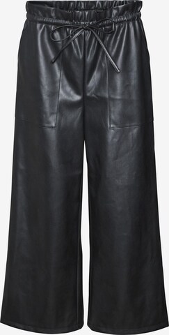 VERO MODA Wide leg Broek 'PAULINA' in Zwart: voorkant