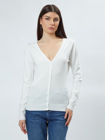 Influencer - Casaco de malha em branco