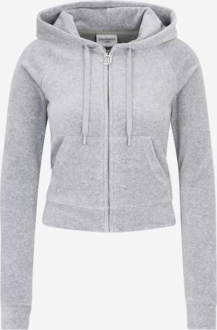 Juicy Couture Tall Кофта на молнии 'MADISON' в Серый: спереди
