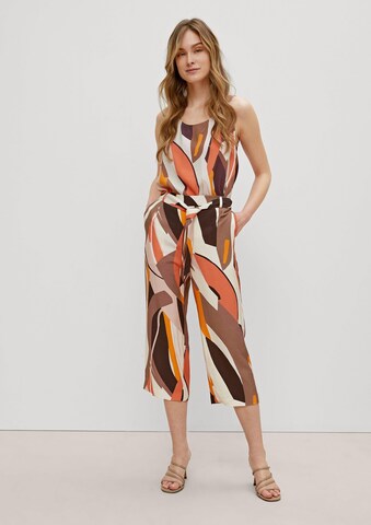 COMMA Wide leg Broek in Bruin