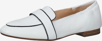 PETER KAISER Classic Flats in White: front