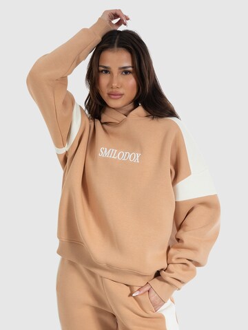 Smilodox Sweatshirt 'Malea' in Beige: predná strana