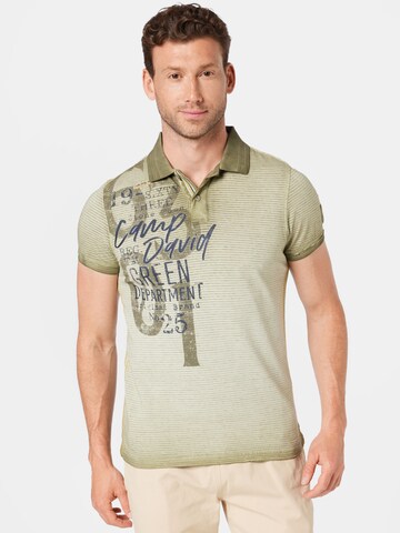 CAMP DAVID Shirt in Green: front