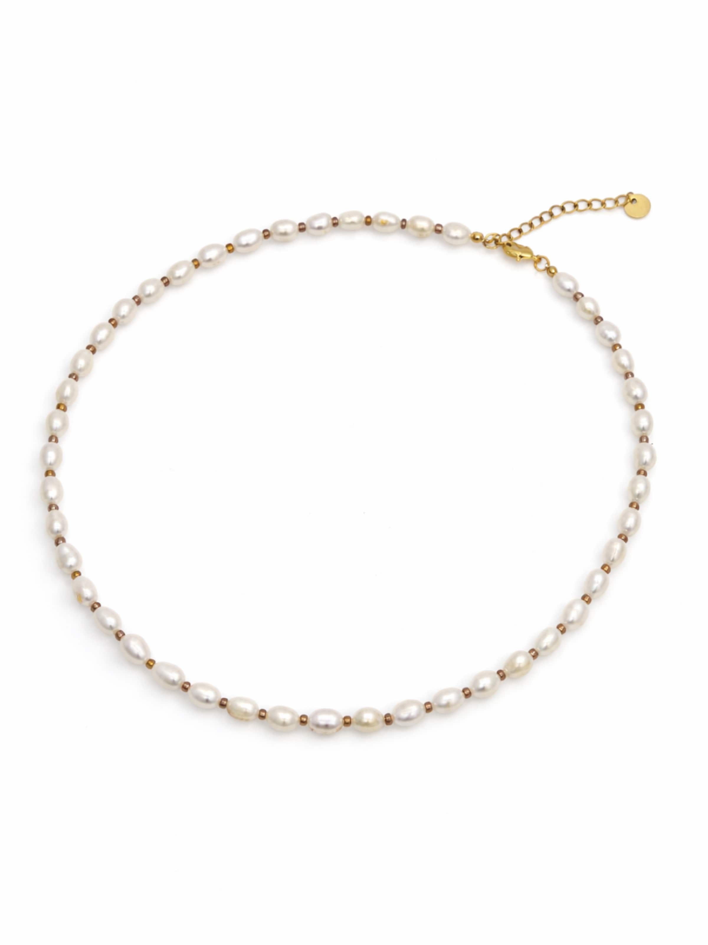 Chaîne 'Straw' LA MAISON GISEL B. en blanc : devant