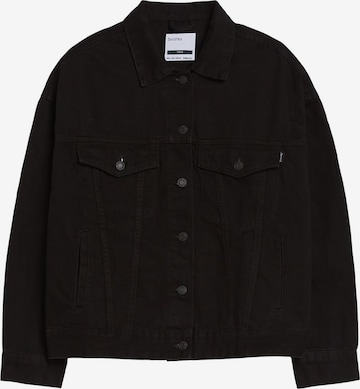 Veste mi-saison Bershka en noir : devant