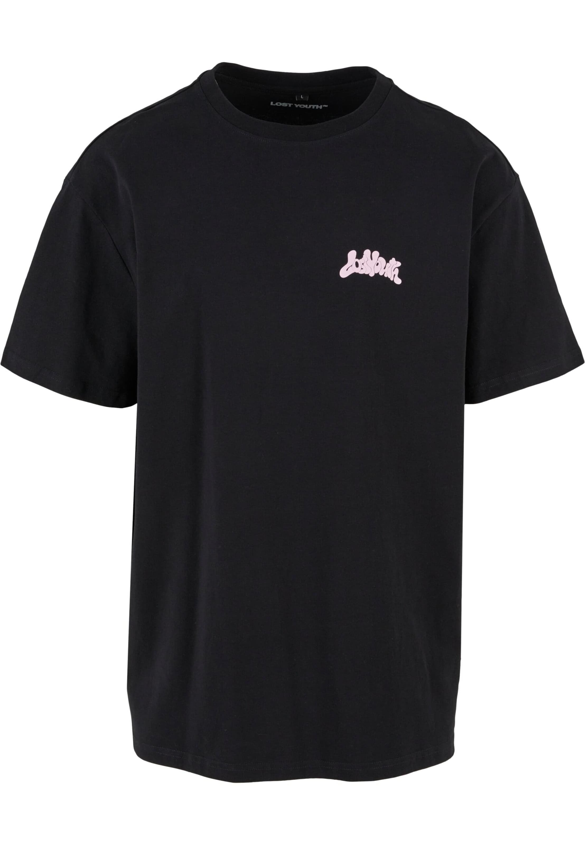 Maglietta 'Lost Yout Tee - Slay or Play' di Lost Youth in nero: frontale