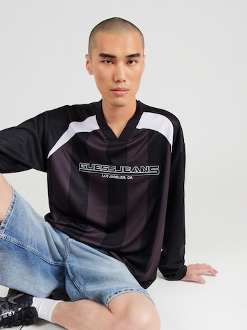 T-Shirt GUESS JEANS en noir : devant