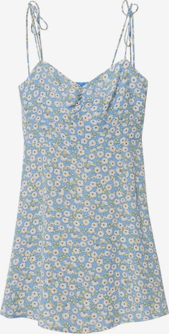 MANGO Zomerjurk 'Amelia' in Blauw: voorkant