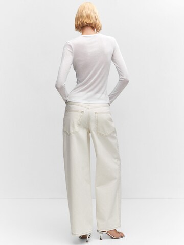 Tricou 'PAROS' de la MANGO pe alb