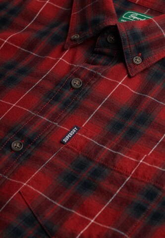 Superdry Regular fit Overhemd in Rood