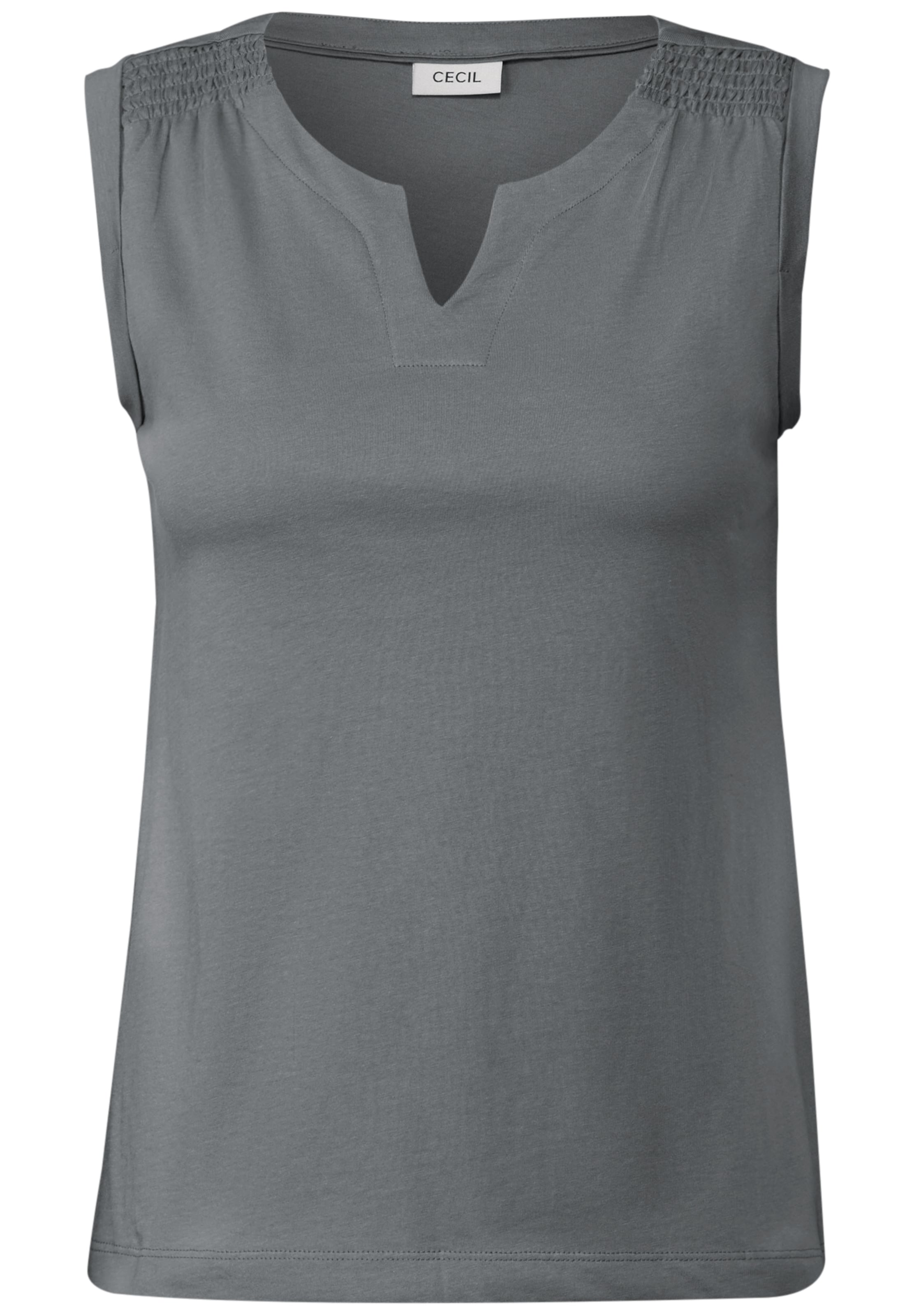 CECIL Top in Grey: front