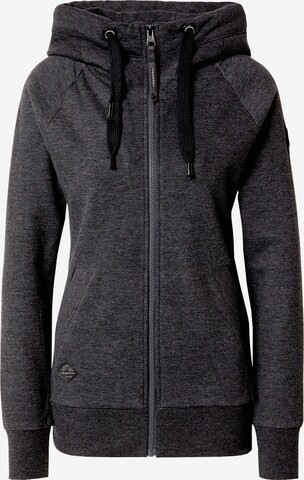 Ragwear Zip-Up Hoodie 'DEMEZA' in Grey: front