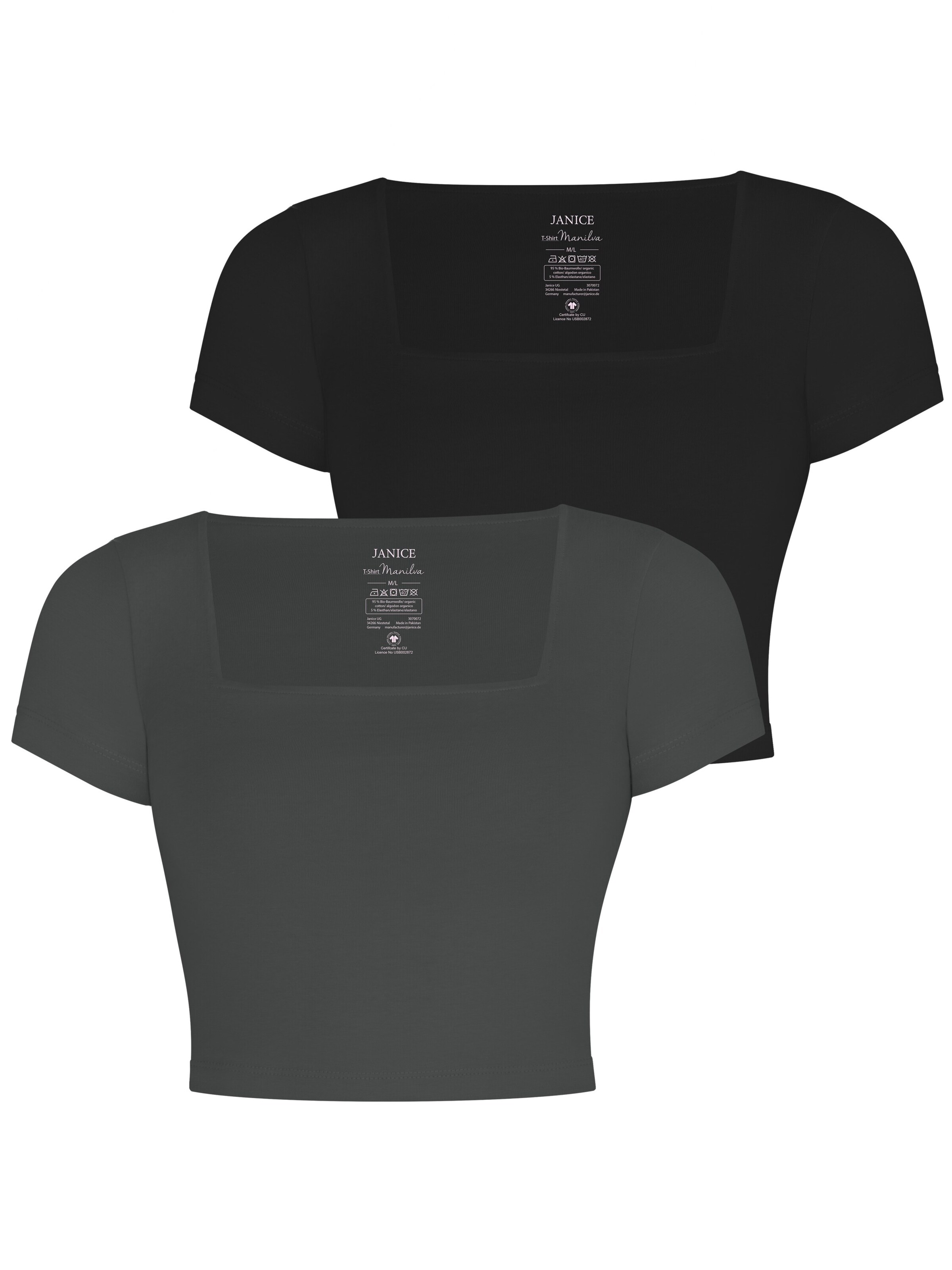 Janice Shirt in Grijs: voorkant