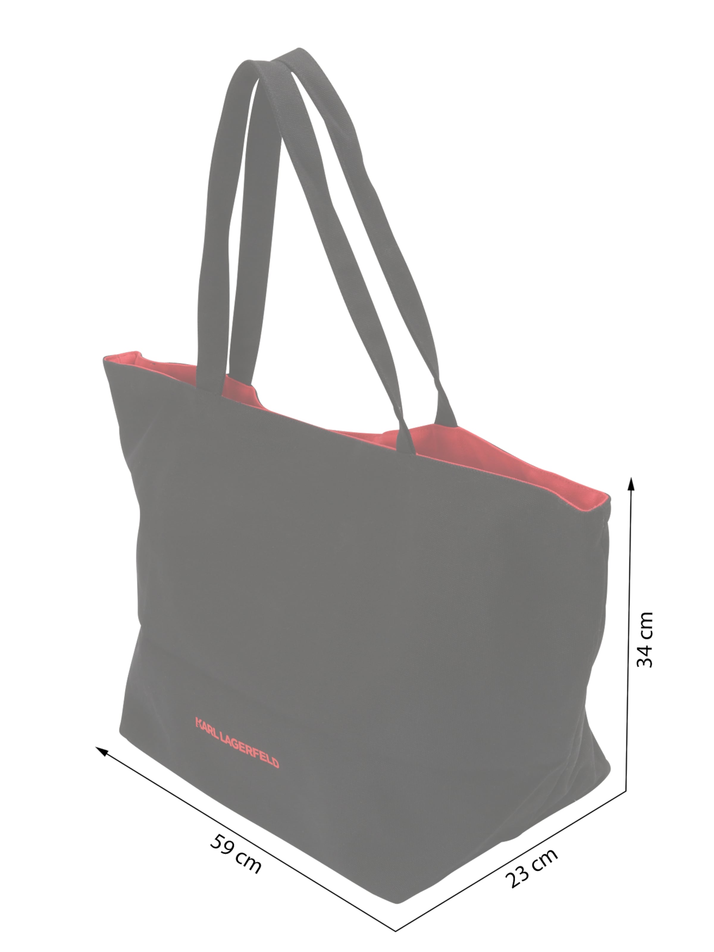 Karl Lagerfeld Shopper táska 'Lunar New Year' - fekete