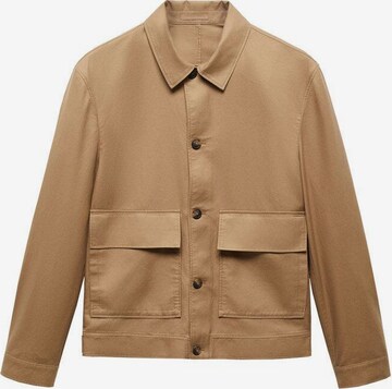 MANGO MANPrijelazna jakna 'Darren' - smeđa boja: prednji dio