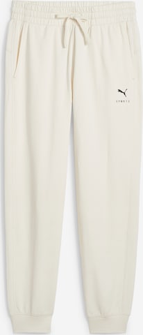 Effilé Pantalon de sport PUMA en beige : devant